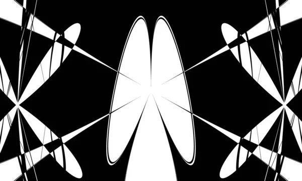 Чорні Візерунки Оптичною Ілюзією Неймовірне Оптове Мистецтво — стоковий вектор