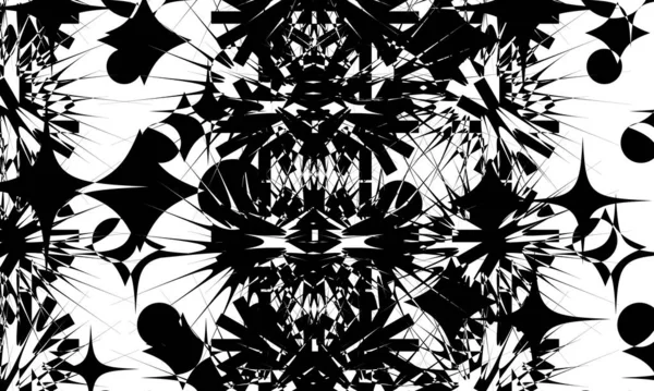 Schwarzes Art Muster Für Originelles Design Mit Optischer Täuschung — Stockvektor