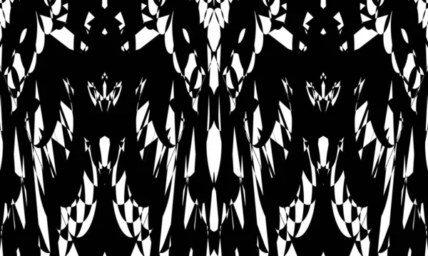 Мистические Черные Узоры Стиле Art Белом Фоне Современный Оригинальный Дизайн — стоковый вектор