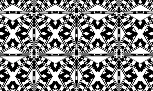 Black Mystical Pattern Halloween Mesmerizing Monochrome Wallpaper — Stock Vector