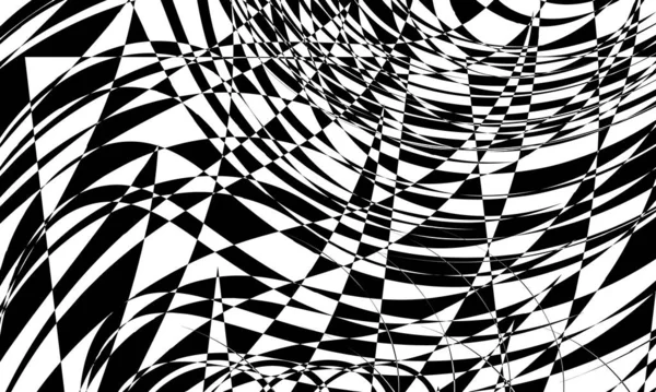 Цікавий Чорний Візерунок Стилі Art Сучасні Монохромні Шпалери — стоковий вектор