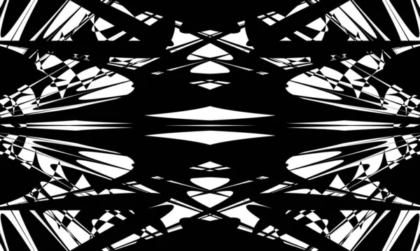 Tajemný Černý Vzor Mystické Monochromatické Tapety Stylu Art — Stockový vektor