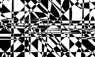 orijinal monokrom duvar kağıdı op-art stili büyüleyici ve modern desenli