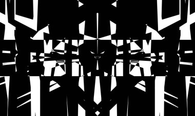 Benzersiz desenler Siyah beyaz tasarım