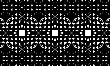 Beyaz arka plan modern tasarım kavramında operasyon sanatı tarzında siyah desen