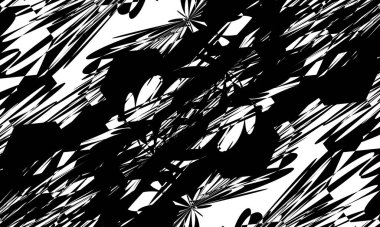 Siyah mistik desenli operasyon sanatı modern desen orijinal monokrom duvar kağıdı