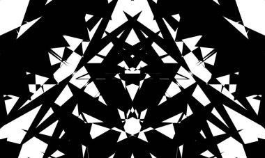 Operasyon sanatının yaratıcı konseptinde fütüristik desenler bozulmuş.