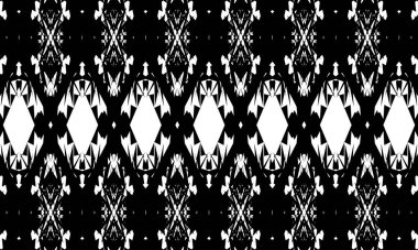 Operasyon sanatı tarzında çarpıtma içeren siyah büyüleyici desen