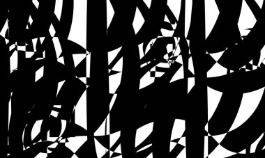 Optik illüzyonlu mistik siyah desenler