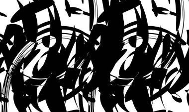 Tasarım için şık siyah beyaz duvar kağıdı