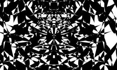 Mistik operasyon sanatı Beyaz arka planda gizemli siyah desen