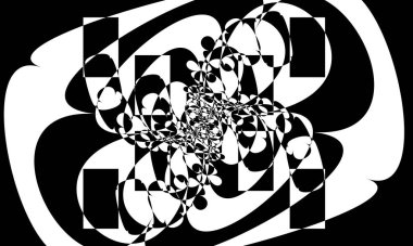 Modern tarz tasarım için siyah beyaz duvar kağıdı