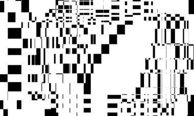 Esrarengiz siyah desen göz yanılsaması ile dokuyu büyülüyor.