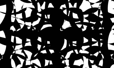 Optik yanılsama ve gizemli kitap kapağı ile tasarım için siyah desen