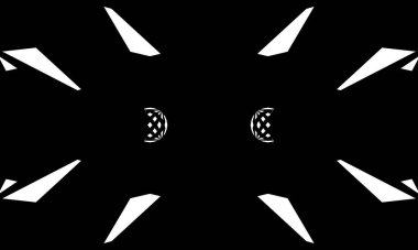 Operasyon sanatında siyah gizemli desenli duvar kâğıdı