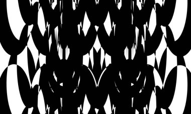 Operasyon sanatı stili fütüristik optik illüzyonda siyah desenler