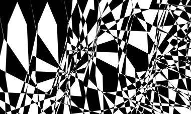 op-art biçiminde deforme edilmiş siyah desenler özgün tasarım