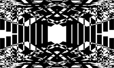 tasarım için op sanat stili monokrom dokusunda yaratıcı desenler