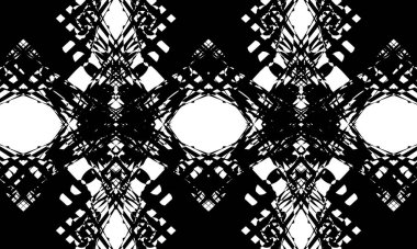 Dalgalı çizgileri olan orijinal doku op-art tarzında siyah desen