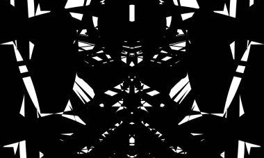 Orijinal optik illüzyon beyaz arka planda büyüleyici siyah desen