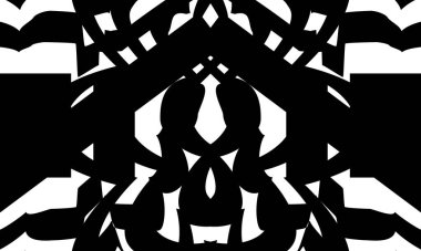 Siyah mistik desenler. Tasarım için orijinal duvar kağıdı.