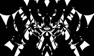 Optik illüzyon yaratıcı kapaklı tasarım için siyah desen