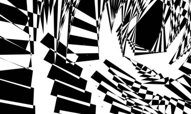 Modern tasarım için tek renkli duvar kâğıdı. Operasyon sanatında orijinal siyah desenler.