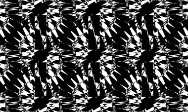 Beyaz arka plandaki siyah desen büyüleyici optik illüzyon