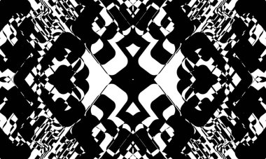 soyut siyah desenler benzersiz tasarım monokrom duvar kağıdı