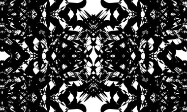 Operasyon sanatında siyah desen soyut ve modern yaratıcı konsept