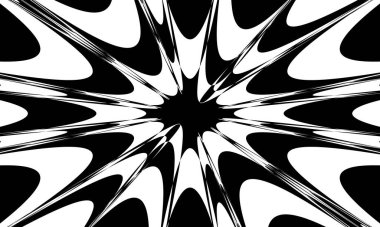 Operasyon sanatında çarpık monokrom duvar kağıdı ilginç model modern tasarım konsepti