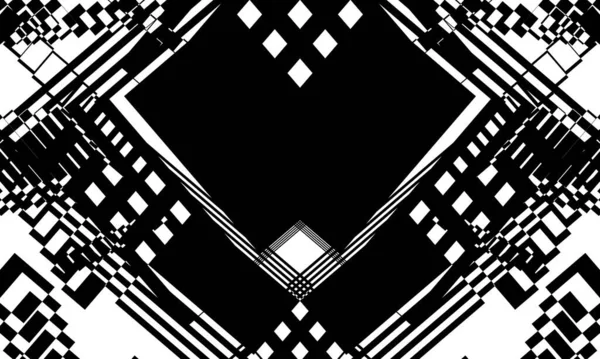 Style Unique Art Hypnotisant Motifs Noirs Papier Peint Monochrome Pour — Image vectorielle