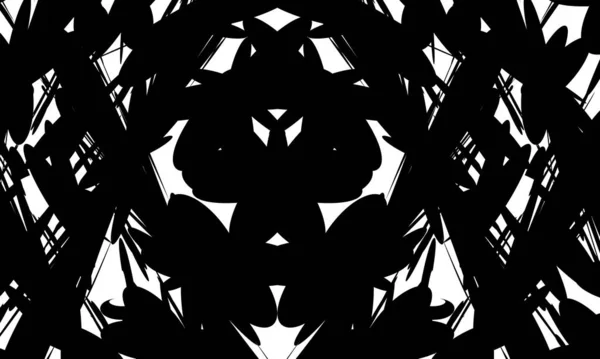 Patrón Negro Estilo Art Sobre Fondo Blanco Concepto Diseño Moderno — Vector de stock
