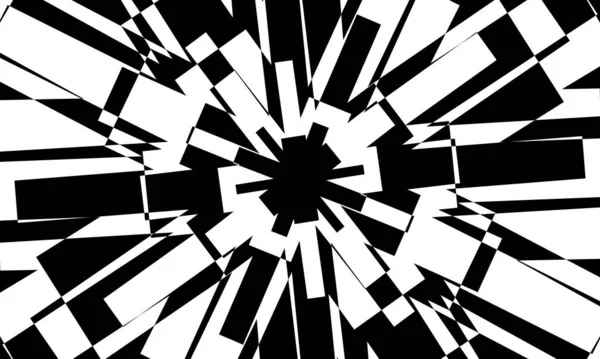 Hipnotizante Patrón Negro Estilo Art Diseño Moderno — Vector de stock