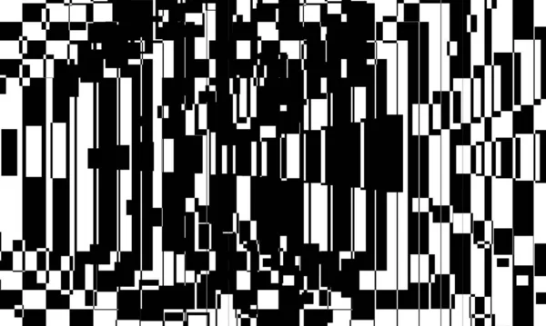 Zwart Patroon Art Stijl Spectaculaire Optische Illusie — Stockvector