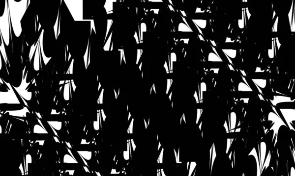 Originale Schwarze Muster Wiederholen Sich Auf Weißem Hintergrund Moderne Tapeten — Stockvektor