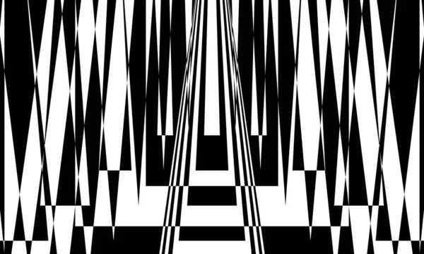 Надзвичайний Чорний Візерунок Стилі Оптика Білому Тлі Сучасна Концепція Дизайну — стоковий вектор