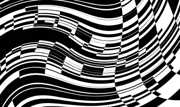 Papier Peint Mystique Monochrome Avec Illusion Optique — Image vectorielle
