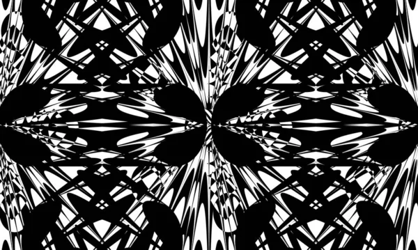Faszinierende Optische Täuschung Durch Schwarze Art Muster — Stockvektor