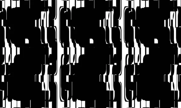 Černá Bílá Tapeta Pro Moderní Design Zkreslené Vzory Stylu Art — Stockový vektor