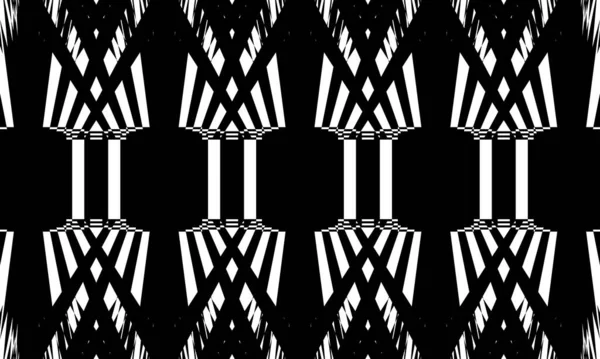 Mystisches Schwarzes Muster Auf Weißem Hintergrund Monochrom Tapete Für Halloween — Stockvektor
