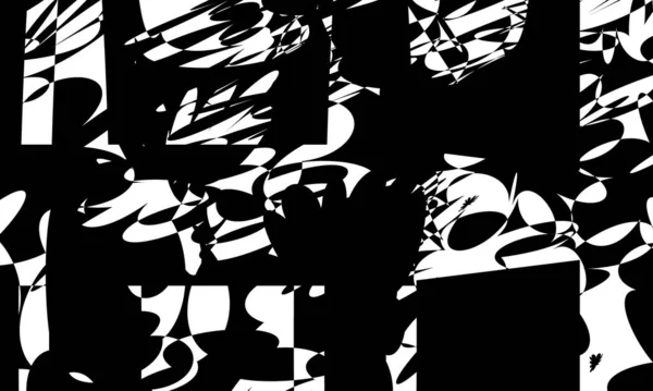 Motif Noir Mystique Dans Style Art Sur Fond Blanc — Image vectorielle