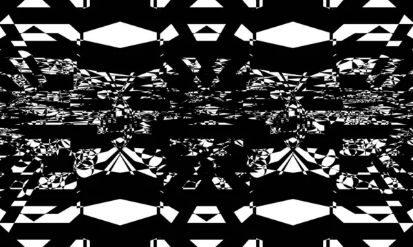 Schwarzes Muster Art Stil Spektakuläre Optische Täuschung — Stockvektor