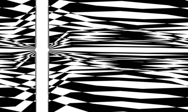 Patrones Negros Distorsionados Diseño Moderno Estilo Art Sobre Fondo Blanco — Vector de stock