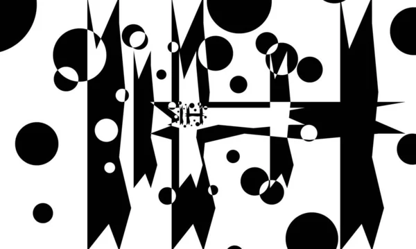 Fondo Abstracto Estilo Art Negro Patrones — Vector de stock