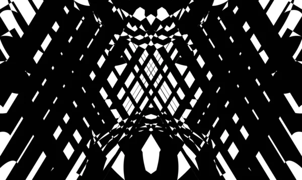 Original Art Motif Noir Déformé Sur Fond Blanc — Image vectorielle