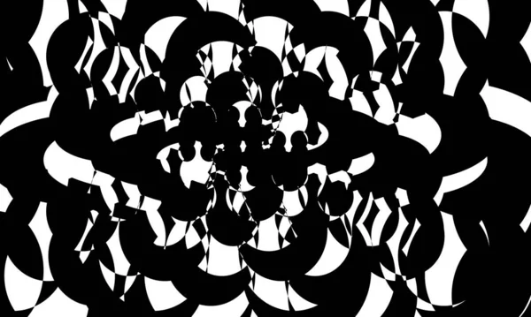 Fantastische Schwarze Art Muster Für Modernes Design — Stockvektor