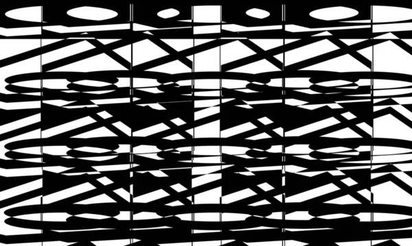 Fondo Pantalla Monocromo Distorsionado Estilo Art Patrón Interesante — Archivo Imágenes Vectoriales