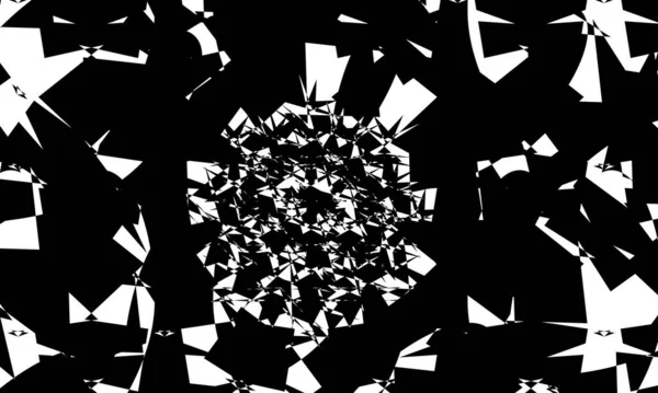 Зачаровує Оптична Ілюзія Унікальний Чорний Візерунок — стоковий вектор