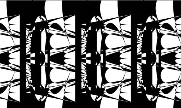抽象的な黒のユニークなパターンを持つデザインのための神秘的な背景 — ストックベクタ